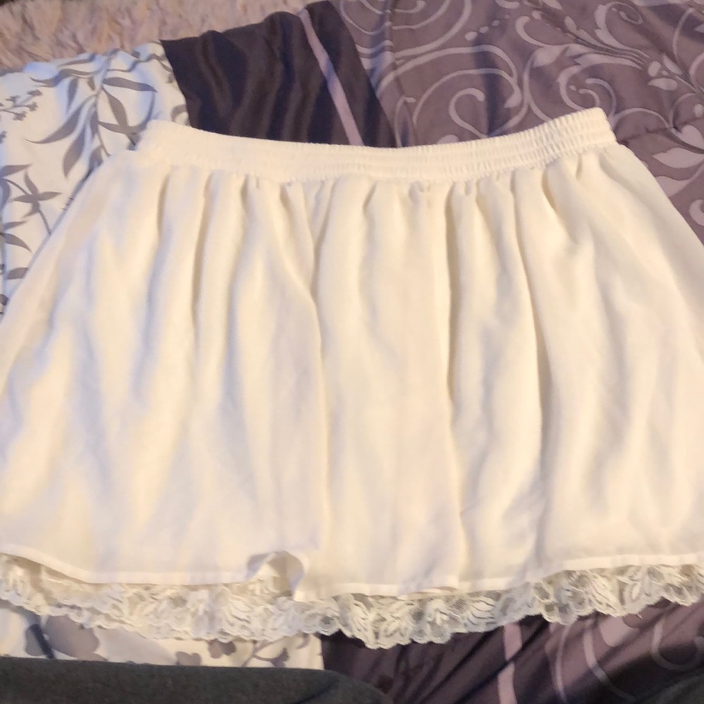 White skirt